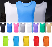 Gilet d'entraînement de football réversible sans manches en polyester, avec poche en filet imprimée, pour adultes, écoles et sports