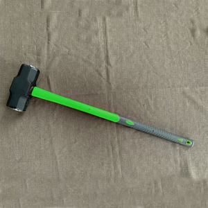 مطرقة ثقيلة <span class=keywords><strong>20</strong></span> رطل من الفولاذ الكربوني 45 بمقبض بلاستيكي منحني من الألياف الزجاجية بطول 900 مم أدوات بناء صناعية - Product Image 5