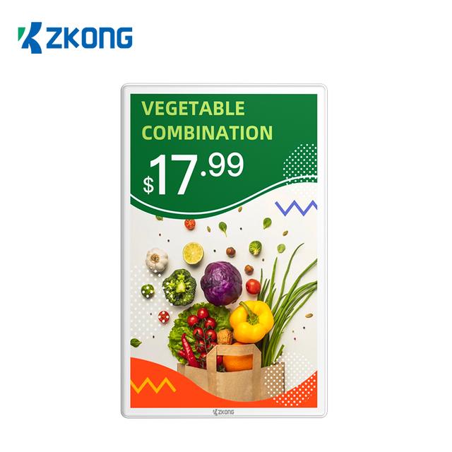 Zkong 10.1 Inch Full Color TFT LCD Digital Signage Display White LED Backlight NFC Enabled 3-Year Warranty 6 Pages Open API for