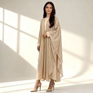Robe Abaya en Polyester Imprimée Personnalisée de Haute Qualité pour Femmes Musulmanes Fournisseur en Gros - Product Image 1