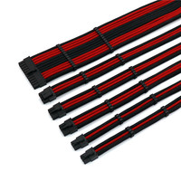Harga pabrik 4mm lengan 24Pin MB, 8Pin CPU, 6Pin GPU Kit kabel ekstensi dasar komputer