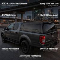 Cubierta Modular de Aluminio para Camioneta con Ventana Corredera Grande y Alerón Trasero para Navara de 4.9/5.0/5.1/5.2/5.9/6.0/6.1 pies, Venta al Por Mayor