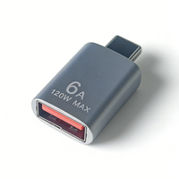 Adaptateur OTG USB-C mâle vers USB-A femelle avec sortie DC, design encastrable pour bureau, compatible avec les appareils photo pour Pro 2