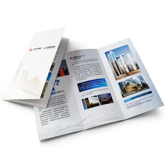 Factory Direct Sales Tri Fold Printing Flyers Brochure Custom Magazine