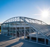 Edificio deportivo, estructura de acero, construcción modular prefabricada para baloncesto, Pickleball, gimnasio, estadio, lugares para uso en edificios de oficinas
