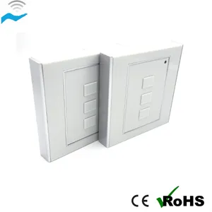 Venta al por mayor 3 vías interruptor de pared control remoto para puerta automática 433Mhz controlador de pared