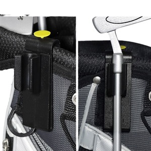Soporte para palos de golf, clip para putter, accesorio portátil negro para bolsa de golf - Product Image 5