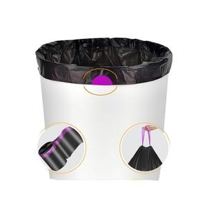 ถุงขยะแบบมีเชือกผูก ฮัวหม่าเหิงชุน ขนาด 13 แกลลอน สีดำ จำนวน 20 ใบ - Product Image 3