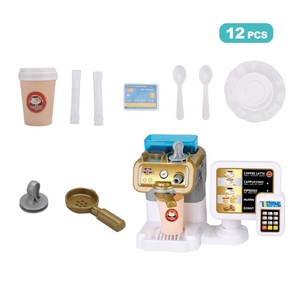 Jouet de cuisine de café de jeu de son réel pour enfants caisse enregistreuse et machine à café en plastique - Product Image 4