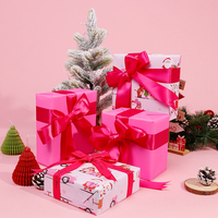 Stock personnalisé 80g de papier d'emballage coloré de haute qualité 43*300 cm Papier d'emballage cadeau pour emballage de Noël