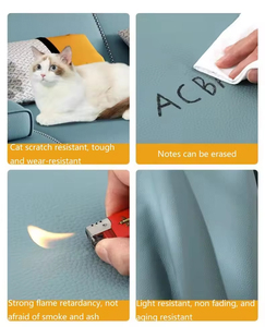 Divano <span class=keywords><strong>Letto</strong></span> Pieghevole in Pelle con Funzione Tiragraffi per Gatti, Semplice e Moderno per Piccoli Appartamenti - Product Image 3