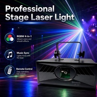 Luz Láser de 2W con Control Bluetooth, Animación DMX512, Activación por Sonido, RGB, Proyector para Discoteca, DJ, KTV, Fiestas de Navidad, Clubes y Espectáculos
