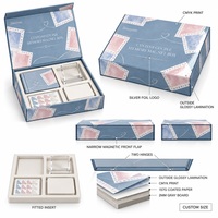 Boîte aimantée rigide personnalisée avec logo imprimé pour couple, souvenir de la Saint-Valentin, vente en gros, papier couché 157 g/m², carton gris 2 mm, finition brillante