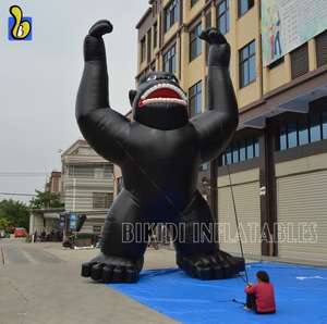 Prezzo di fabbrica gigante gonfiabile pubblicità animale modello Gorilla gonfiabile palloncino per la promozione - Product Image 2