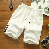 Shorts d'été en polyester et coton pour hommes, style 2023, avec impression de logo personnalisé, élastique extérieur, décontractés