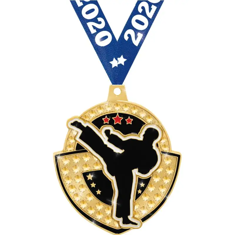 2023 Fabriek Op Maat Onderscheiding Gouden St Benedict Medaille Karate Internationale Medaille Poke Mon Gym Medailles