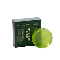 Aoyi Savon Solide Artisanal Bio Naturel à l'Aloès en Forme de Gâteau pour Cheveux et Corps Peau Normale – Savon Éclaircissant