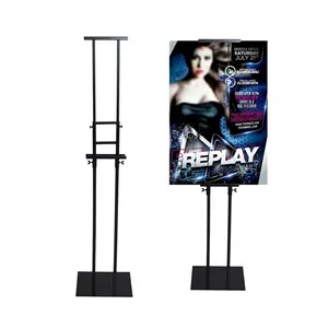 Hot selling Adjustable Poster Hanging Metal Frame KT Board Display Stand for Advertising