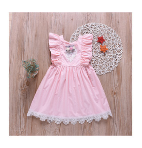 2020 verano niña vestido lindo baby! Chica Collar redondo vestido sin mangas - Product Image 6