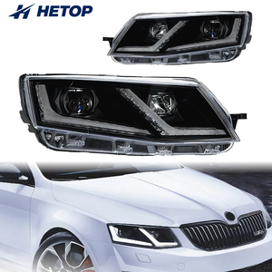 Fari HETOP Octavia 2015-<span class=keywords><strong>2017</strong></span>, Luci Fendinebbia LED H7, Luci Diurne DRL, Accessori Auto Tuning, Fari Anteriori per <span class=keywords><strong>SKODA</strong></span> Octavia - Product Image 1