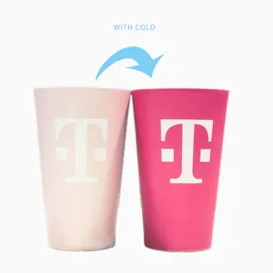 कप-में-कप गर्म बिक्री पुन: प्रयोज्य एल्यूमीनियम पीने 16oz उच्च बनाने की क्रिया कस्टम कुंडली कॉफी कस्टम रंग बदलते कप
