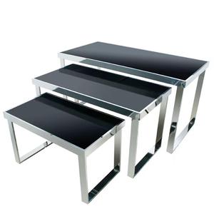 Nouvelle conception de mode en argent en acier inoxydable nid tables pour jeans - Product Image 1