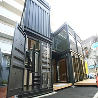 Maison Préfabriquée de Luxe en Panneaux Sandwich d'Acier, Modèle Conteneur, Prête à Habiter, Design Moderne, Salle de Bain Respirante