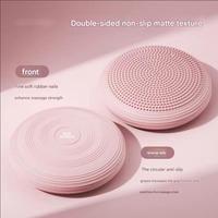 Coussin d'air multifonction pour le yoga, l'exercice, la relaxation des muscles du tronc, le massage des pieds, ballon d'équilibre gonflable flexible, demi-ballon d'équilibre