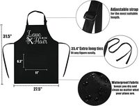 Tablier de salon en polyester Shengyuan, moins cher, imperméable, avec poche, logo personnalisé, pour coiffeur, esthéticienne, barbier, salon de beauté