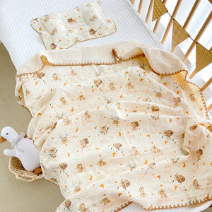 110*100cm bébé couverture pour garçons filles Double couche doux enfant en bas âge bébé nouveau-né couverture bébé Swaddle couverture - Product Image 5