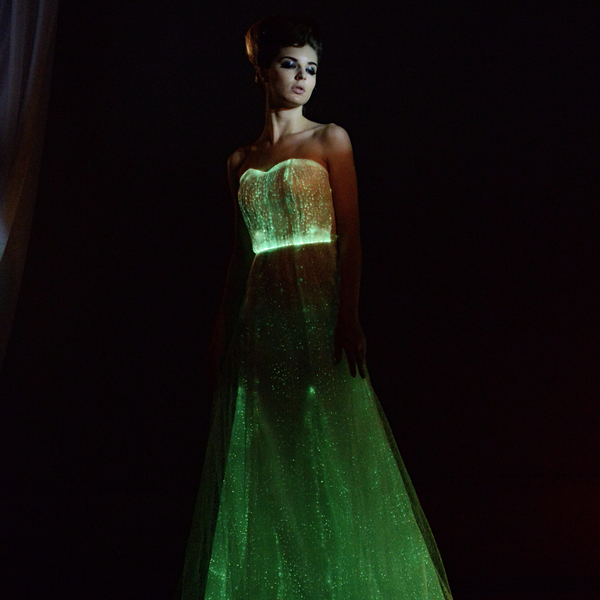 LED Light up Glow in the Dark Luminous Fabric Ball Dress