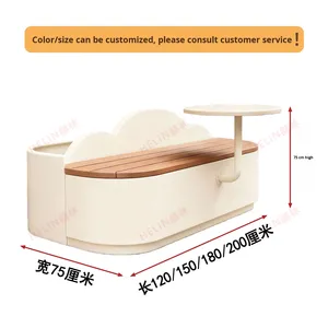 Banc de jardin Helin Designer Cloud Flower Box, siège intégré, pot de fleurs en métal et plastique, pour extérieur, parc, rue commerciale, terrasse, avec support pour animaux de compagnie - Product Image 6