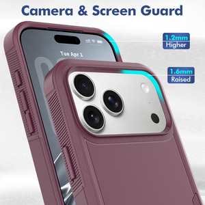 Funda Protectora para Teléfono Móvil Armor para <span class=keywords><strong>iPhone</strong></span> 18 Pro Max, Doble Capa TPU+PC 2 en 1, Antigolpes, para <span class=keywords><strong>iPhone</strong></span> 16 17 18 Pro - Product Image 2