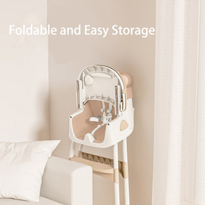 Chaise haute d'alimentation pour bébé, <span class=keywords><strong>pliable</strong></span>, légère, réglable, confortable, vente chaude - Product Image 5
