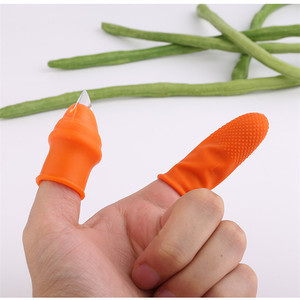 Set di Coltelli da Pollice in Silicone <span class=keywords><strong>e</strong></span> Acciaio Inossidabile, Mini Protezione per Dita, Utensile da Giardinaggio per Tagliare Verdure, Uso in <span class=keywords><strong>Cucina</strong></span> - Product Image 6