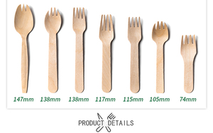 Biểu tượng tùy chỉnh in ấn 115 Mét bằng gỗ dùng một lần ngã ba cho Đảng - Product Image 4