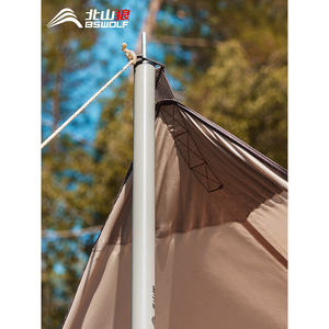 Bisinnna Tent Pole 2.1M Iron 4 Section Camping Support Outdoor Use - Product Image 3