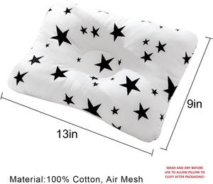 Almohada de algodón transpirable para bebé recién nacido, con forma de estrella de dibujos animados, de alta calidad, suave, para dormir. - Product Image 5