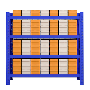 Étagères d'entrepôt en acier anti-rouille <span class=keywords><strong>PZr</strong></span> à 4 niveaux, réglables, à longue portée, capacité 100-500 kg/niveau - Product Image 6