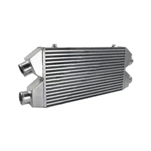 Inlet and Outlet 2.5 inch Alloy Twin Turbo FMIC Intercooler For Audi S4 300ZX Z32