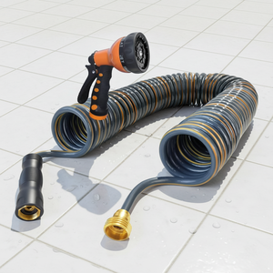 Tuyau d'arrosage enroulable léger et durable en <span class=keywords><strong>EVA</strong></span>, résistant aux UV, haute pression, personnalisable avec marque privée, pour l'irrigation des jardins - Product Image 1