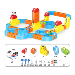 Set di <span class=keywords><strong>Pista</strong></span> Flessibile per Trenini ad Alta Velocità, Cubo Magico con Binari, Kit di Montaggio Fai-<span class=keywords><strong>da</strong></span>-Te per Bambini - Product Image 5