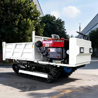 Camion benne sur chenilles direct usine, homologué CE EPA Euro5 Diesel, haute capacité de charge, pour le transport de matériaux de génie civil, pompe rapide