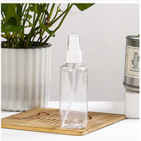Flacon pulvérisateur en plastique PET à paroi épaisse transparente 30ml 50ml 60ml 100ml 150ml 200ml Brume fine de luxe pour emballage cosmétique