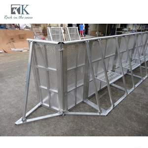 Barrera de Esquina para Multitudes, Barreras Plegables de Aluminio para Escenarios, Valla de Carga Pesada - Product Image 3