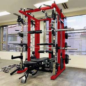 Estação de Musculação Residencial Tudo-em-Um Multifuncional com Power Rack para Agachamento Máquina Smith e Equipamento para Supino de Ombro Peito e Leg Press - Product Image 5