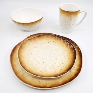 México uso <span class=keywords><strong>diario</strong></span> decoración hogar tazas <span class=keywords><strong>de</strong></span> cerámica Irregular forma redonda vajilla - Product Image 1