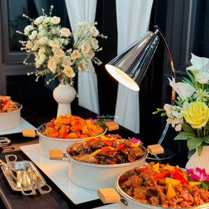 Lámpara Calentadora de Alimentos Aislada, Equipo de Cocina Comercial para Restaurantes, Servicios de Catering, Pizzerías, Bares de Aperitivos y Barbacoas, en Negro, Dorado y Oro Rosa - Product Image 2