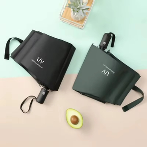 Factory Wholesale High Quality 3 Fold Umbrella Anti Uv Protective Automatic Folding Umbrella for the Rain