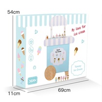 Play House chariot à crème glacée jouets simulation pour enfants cornet de crème glacée en bois supermarché cuisine ensemble jouet